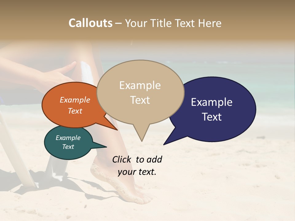 Legs Beauty Suncare PowerPoint Template