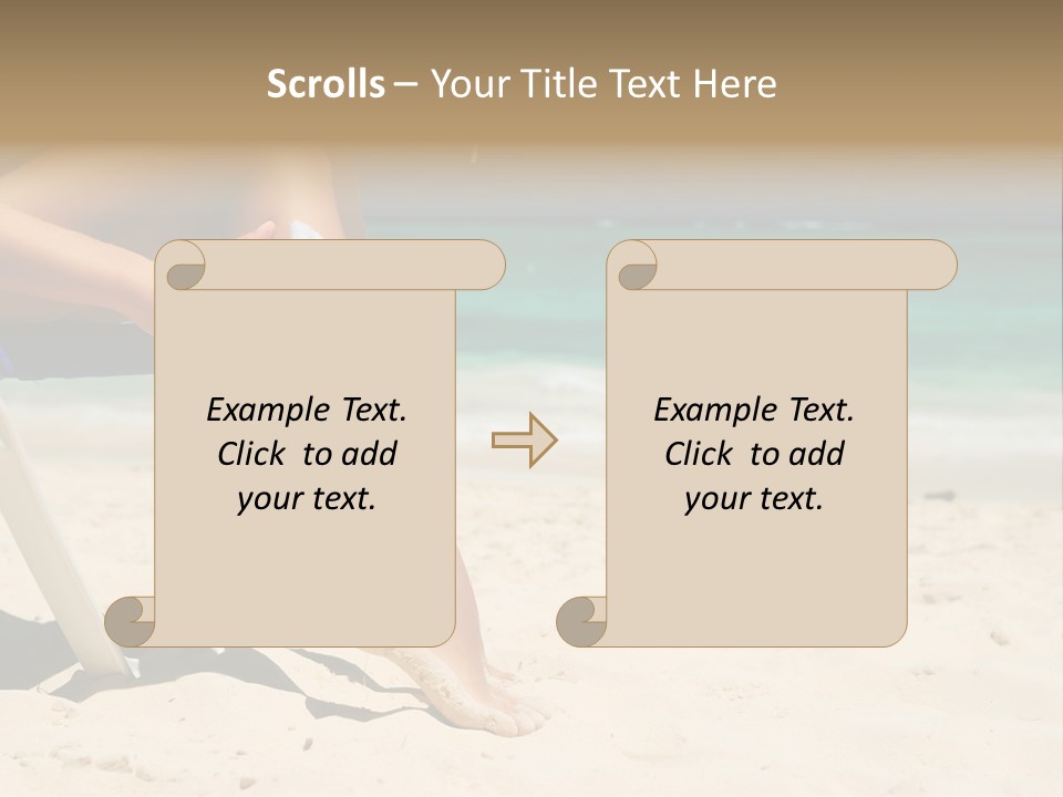 Legs Beauty Suncare PowerPoint Template