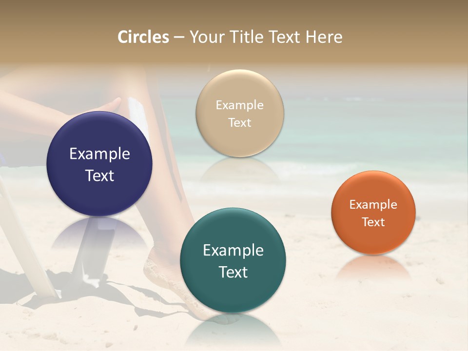 Legs Beauty Suncare PowerPoint Template