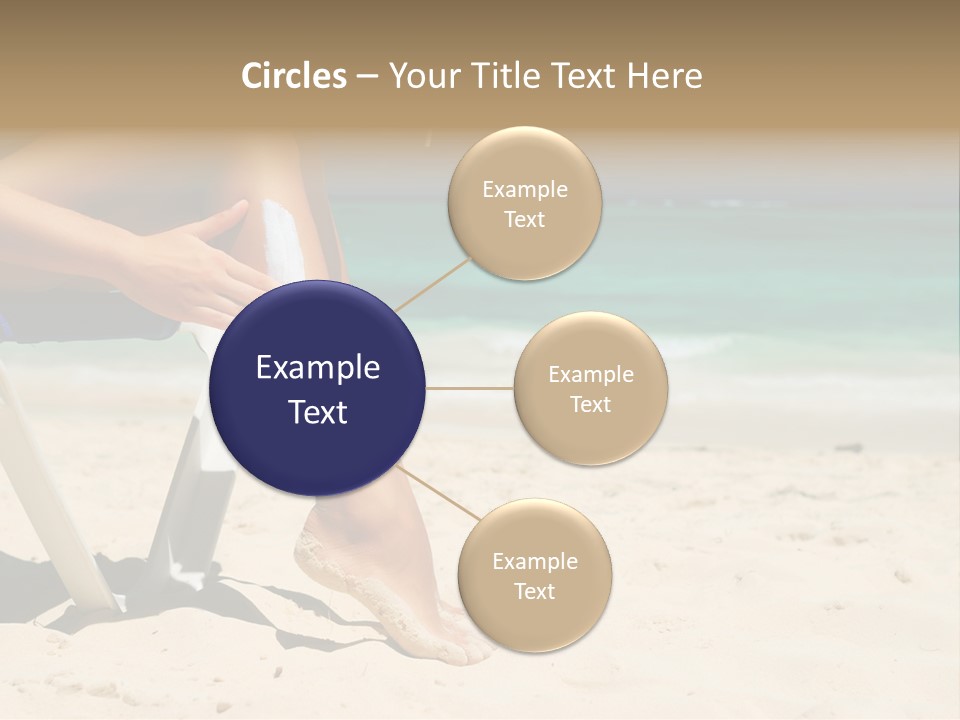 Legs Beauty Suncare PowerPoint Template