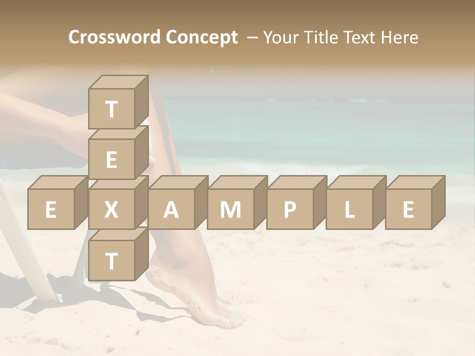 Legs Beauty Suncare PowerPoint Template