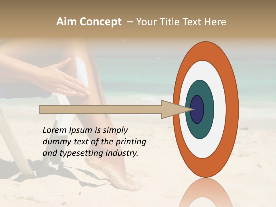 Legs Beauty Suncare PowerPoint Template