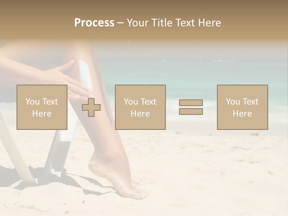 Legs Beauty Suncare PowerPoint Template