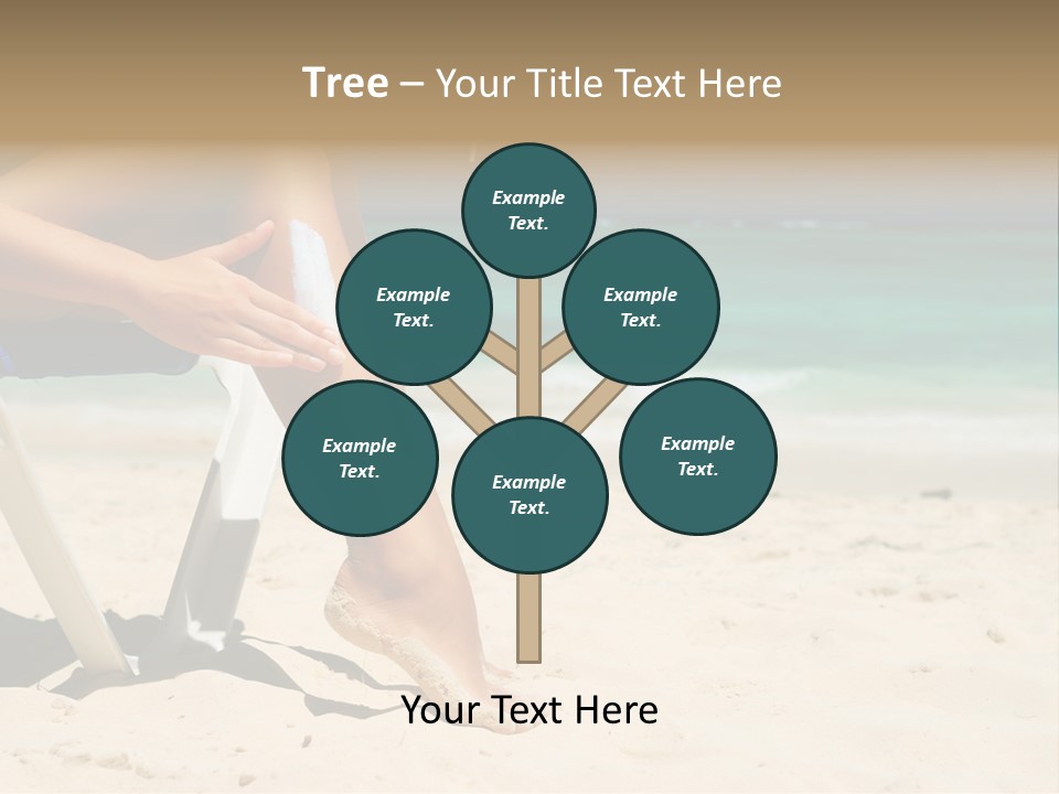 Legs Beauty Suncare PowerPoint Template