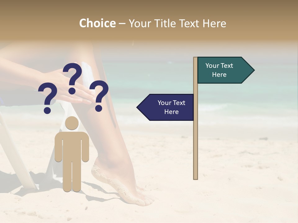 Legs Beauty Suncare PowerPoint Template