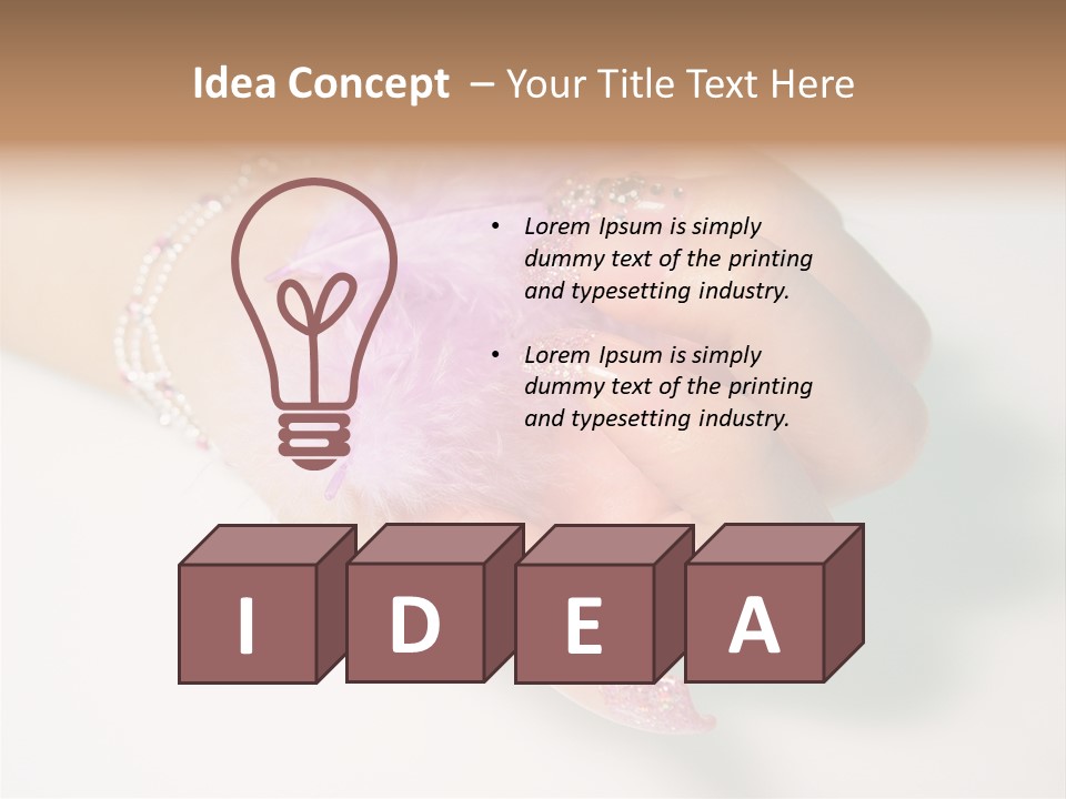 Health French Closeup PowerPoint Template