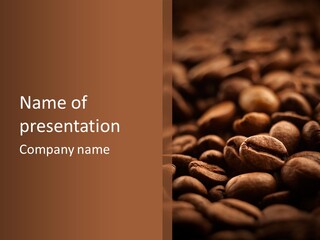 Arabica Closeup Freshness PowerPoint Template