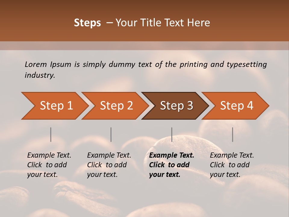 Arabica Closeup Freshness PowerPoint Template