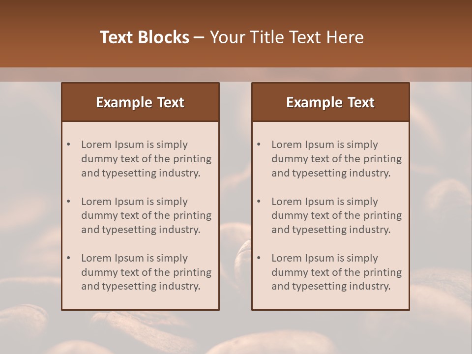 Arabica Closeup Freshness PowerPoint Template
