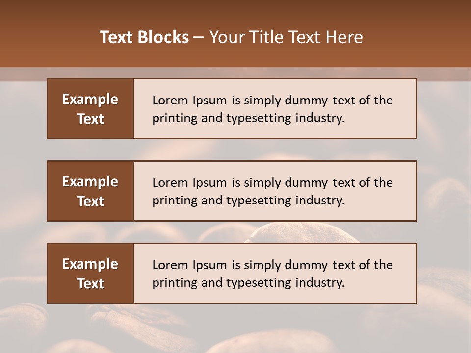 Arabica Closeup Freshness PowerPoint Template