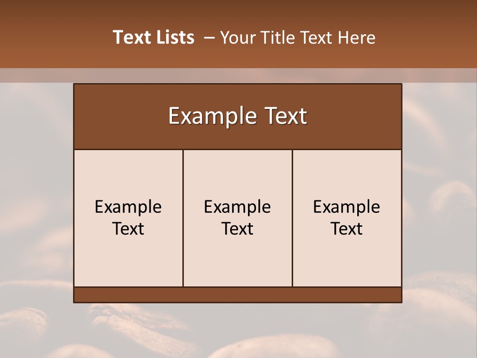 Arabica Closeup Freshness PowerPoint Template