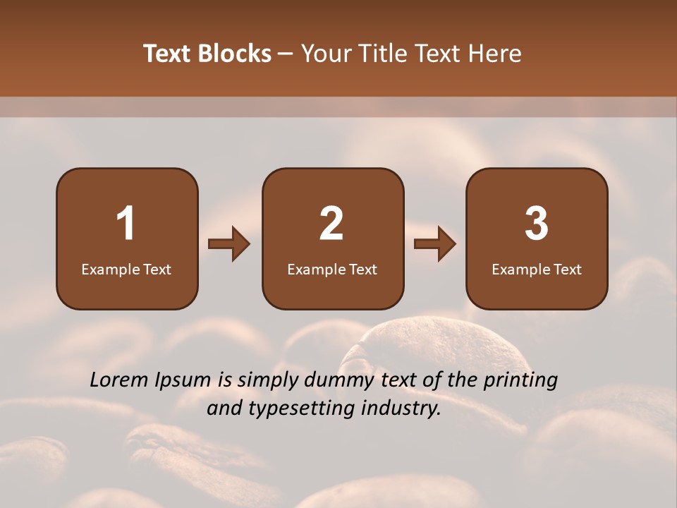 Arabica Closeup Freshness PowerPoint Template