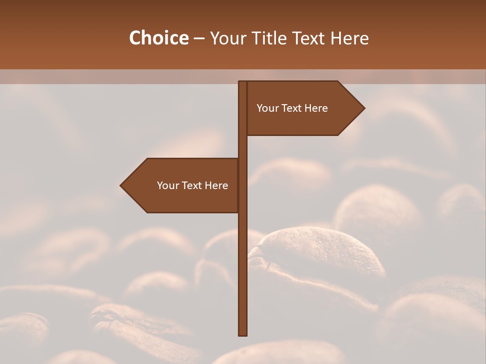 Arabica Closeup Freshness PowerPoint Template