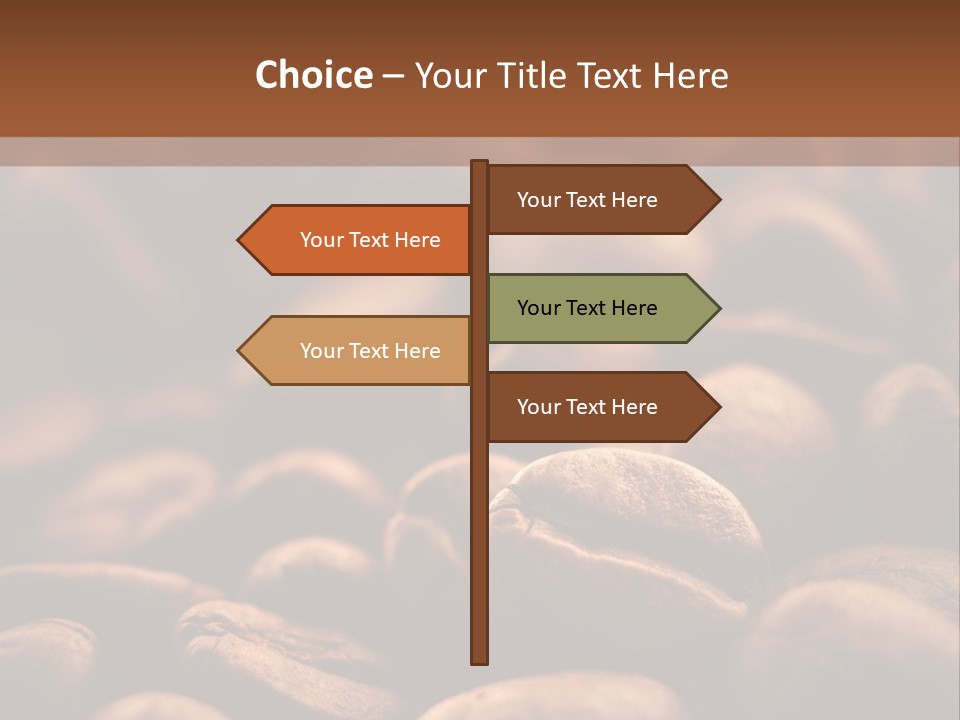 Arabica Closeup Freshness PowerPoint Template