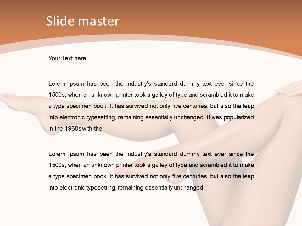 Pretty Female Girl PowerPoint Template