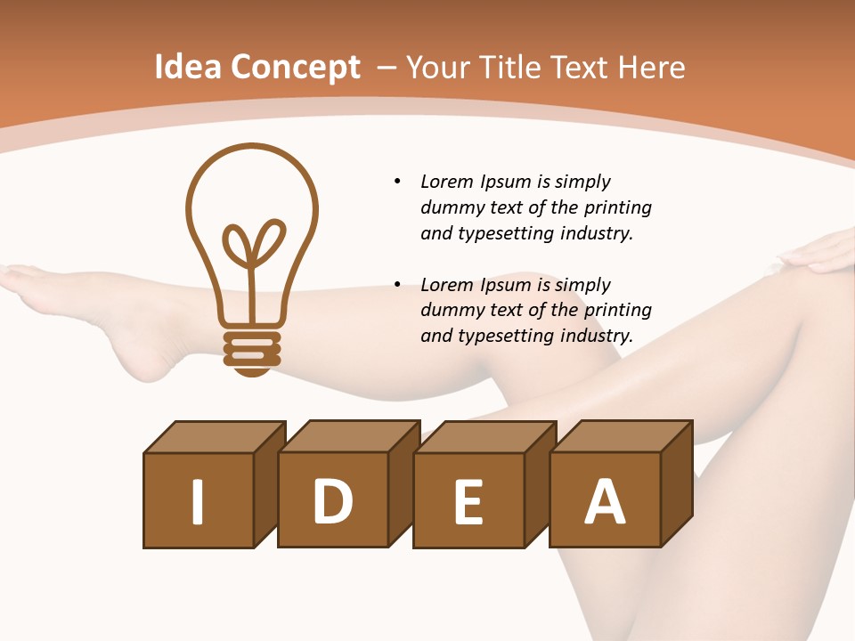 Pretty Female Girl PowerPoint Template