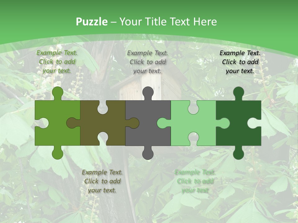 Freshness Leafage Color PowerPoint Template