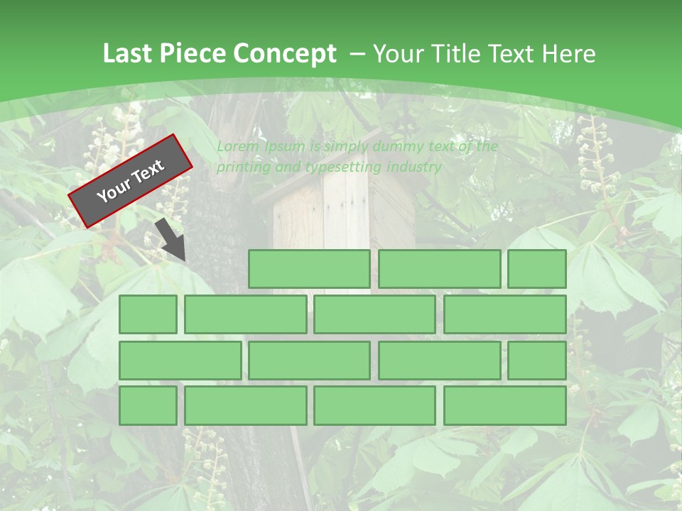 Freshness Leafage Color PowerPoint Template