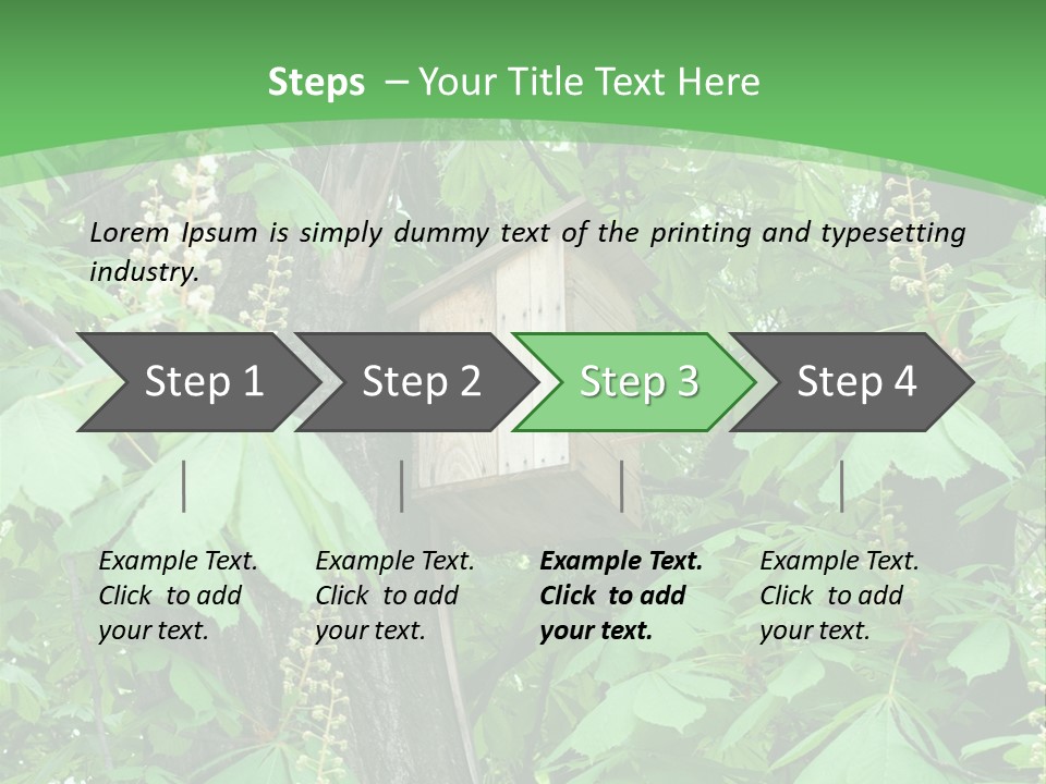Freshness Leafage Color PowerPoint Template