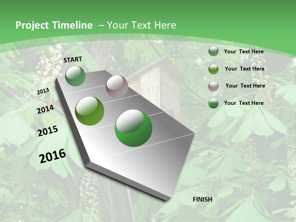 Freshness Leafage Color PowerPoint Template