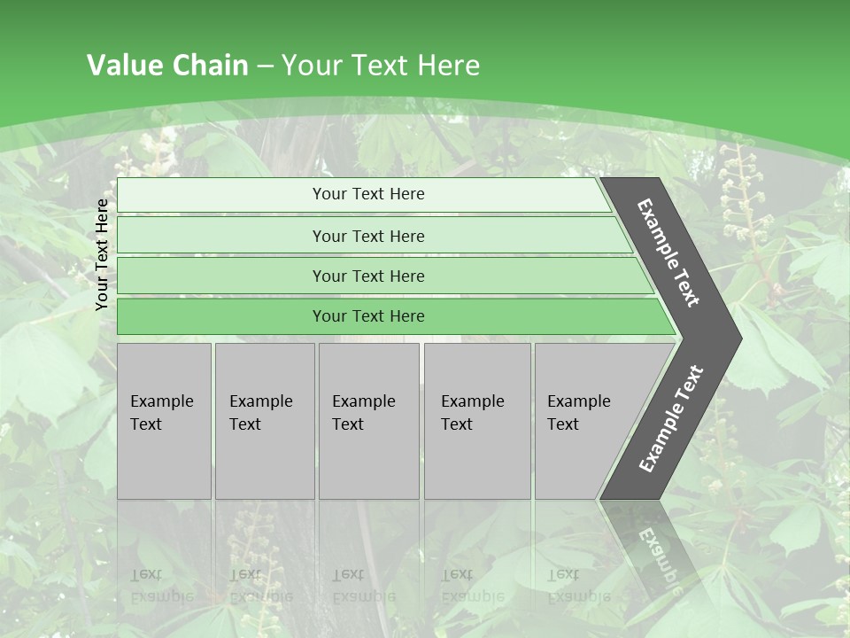 Freshness Leafage Color PowerPoint Template