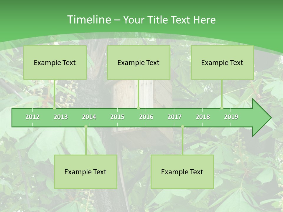 Freshness Leafage Color PowerPoint Template