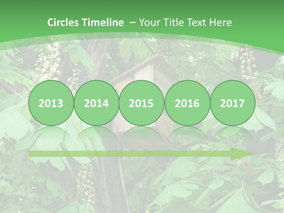 Freshness Leafage Color PowerPoint Template