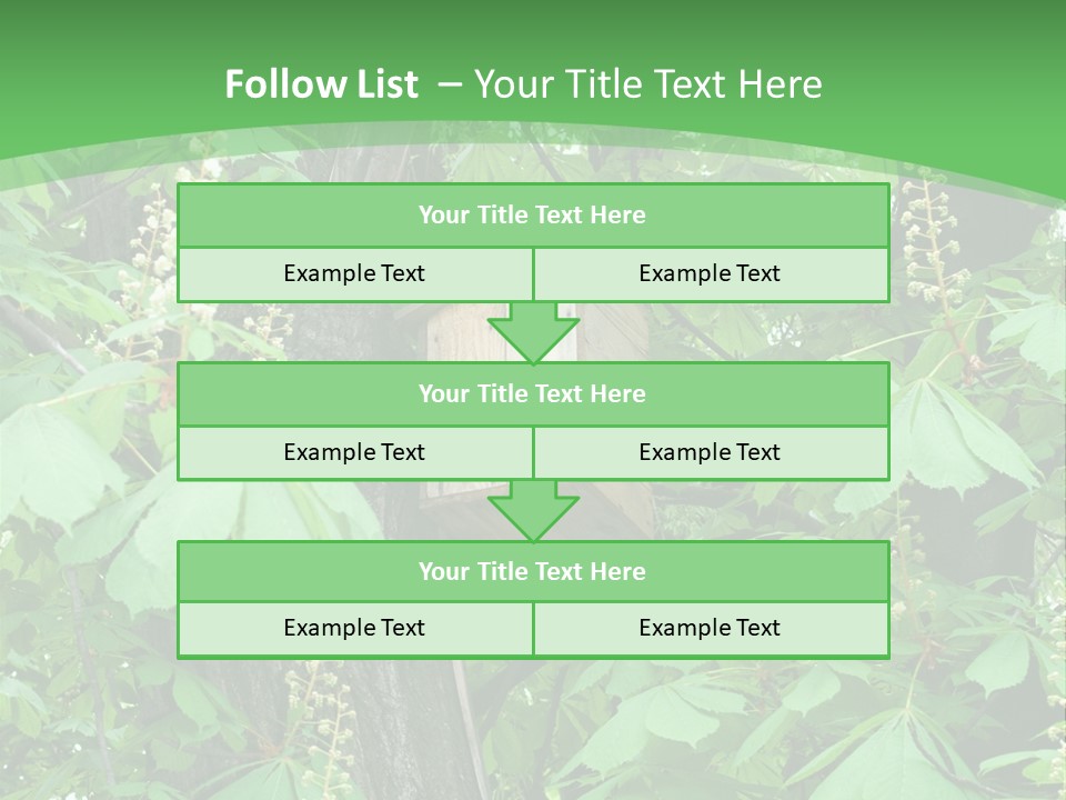 Freshness Leafage Color PowerPoint Template