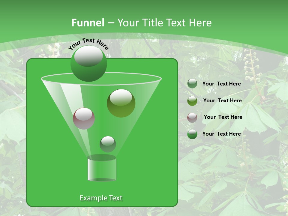 Freshness Leafage Color PowerPoint Template