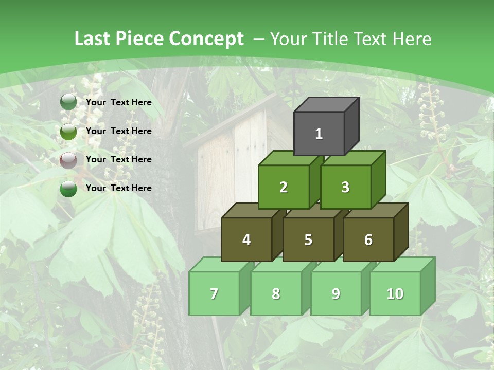 Freshness Leafage Color PowerPoint Template