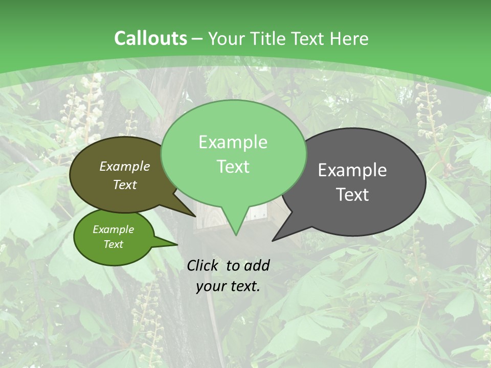 Freshness Leafage Color PowerPoint Template