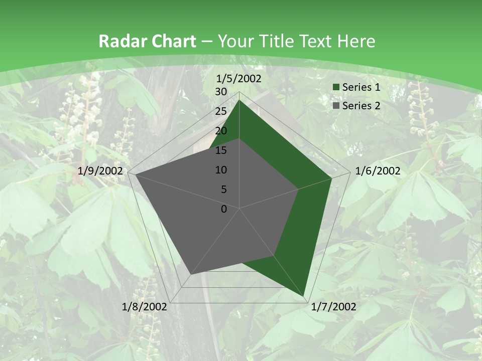 Freshness Leafage Color PowerPoint Template