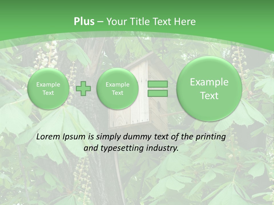Freshness Leafage Color PowerPoint Template