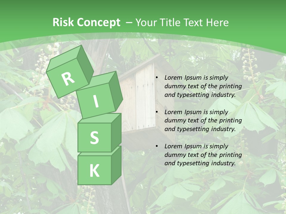 Freshness Leafage Color PowerPoint Template