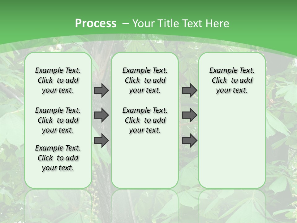 Freshness Leafage Color PowerPoint Template