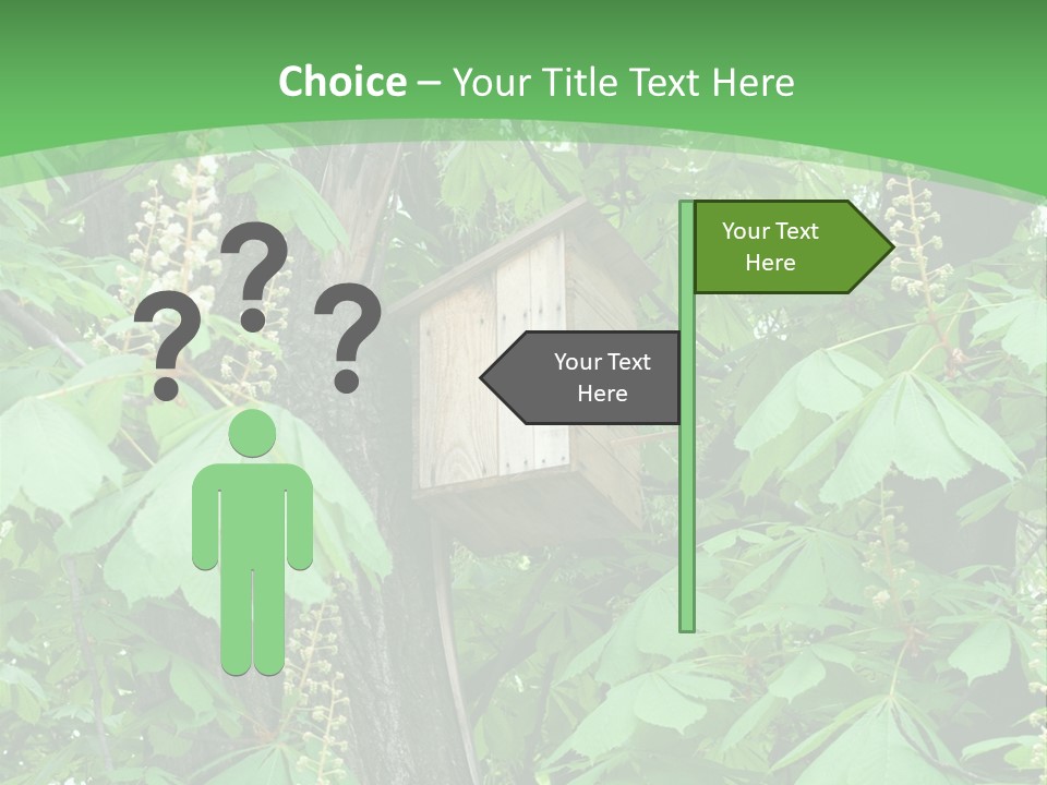 Freshness Leafage Color PowerPoint Template