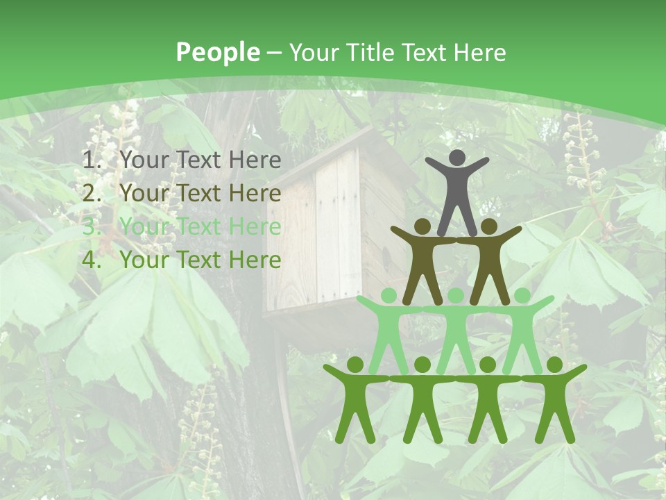 Freshness Leafage Color PowerPoint Template