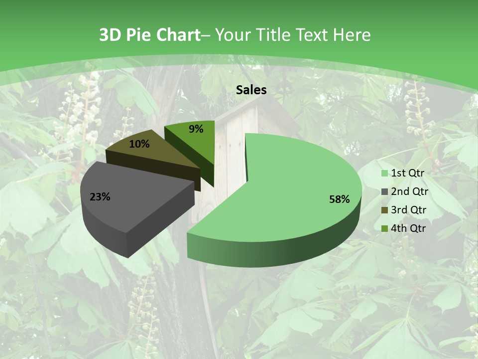 Freshness Leafage Color PowerPoint Template