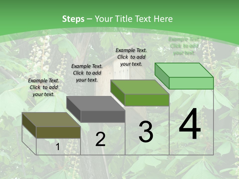 Freshness Leafage Color PowerPoint Template