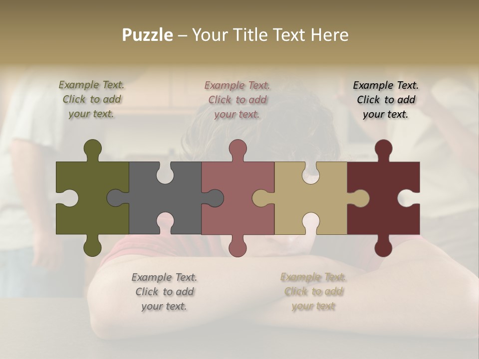 Crying Boy Lonely PowerPoint Template