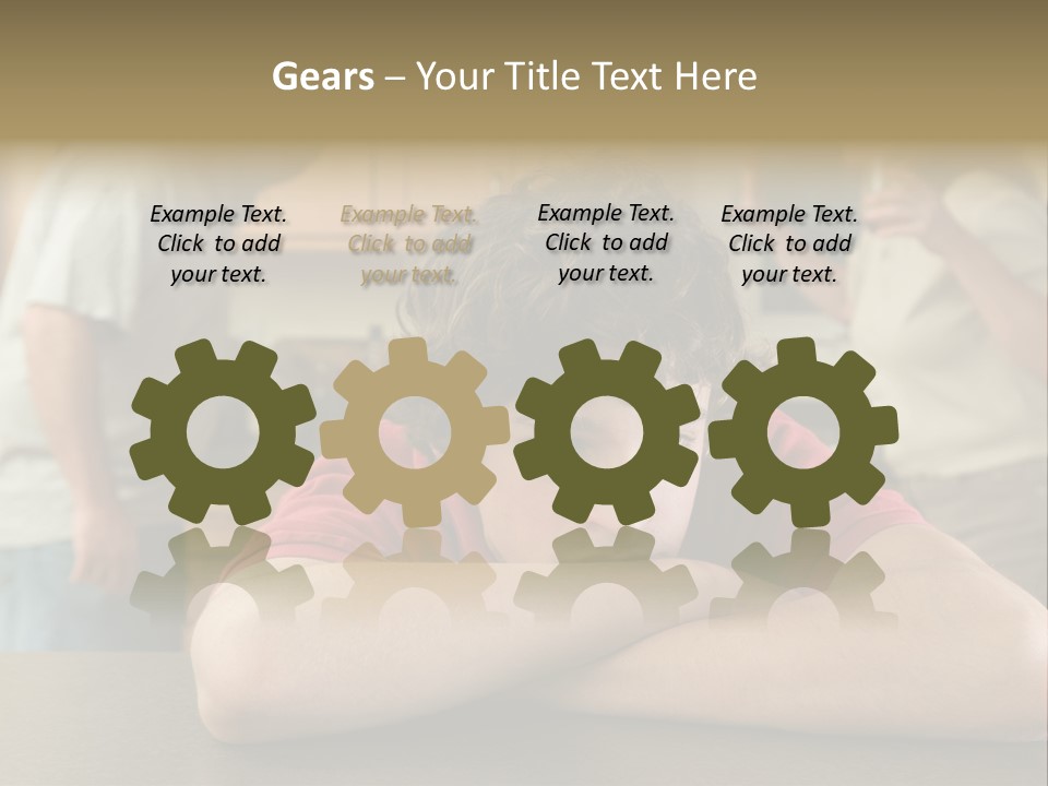 Crying Boy Lonely PowerPoint Template