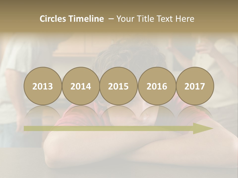 Crying Boy Lonely PowerPoint Template