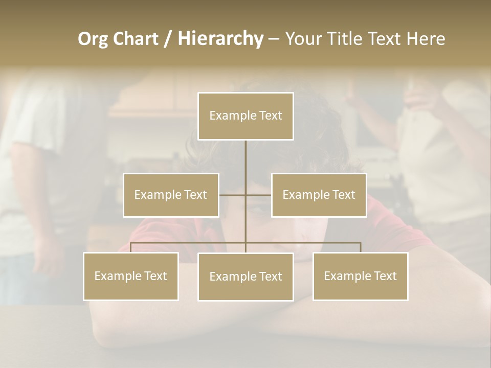 Crying Boy Lonely PowerPoint Template