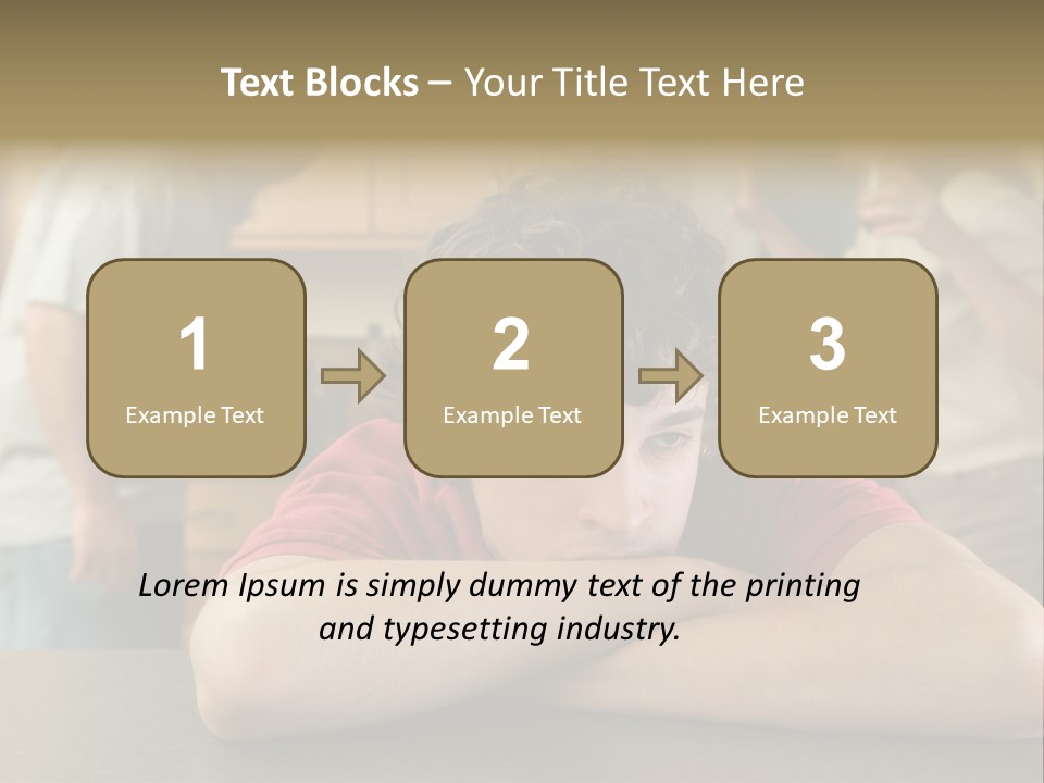 Crying Boy Lonely PowerPoint Template