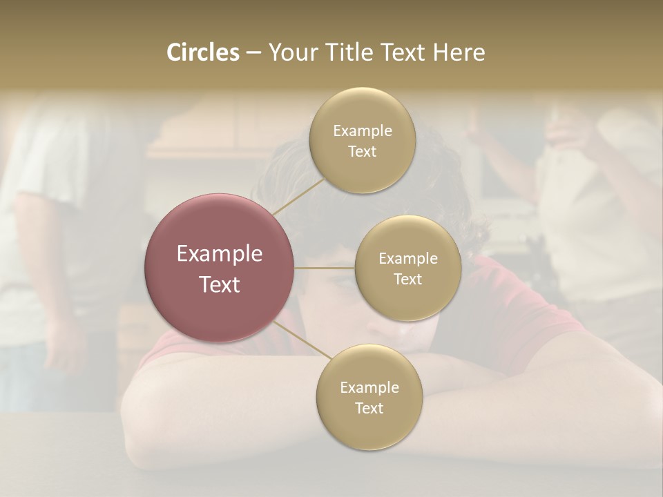 Crying Boy Lonely PowerPoint Template