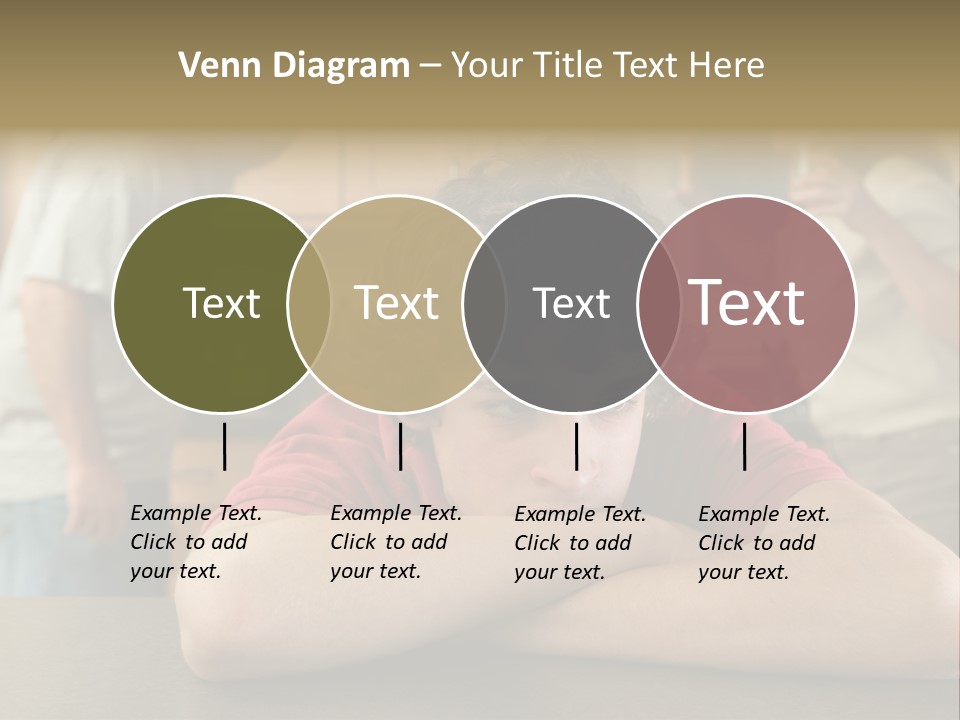 Crying Boy Lonely PowerPoint Template
