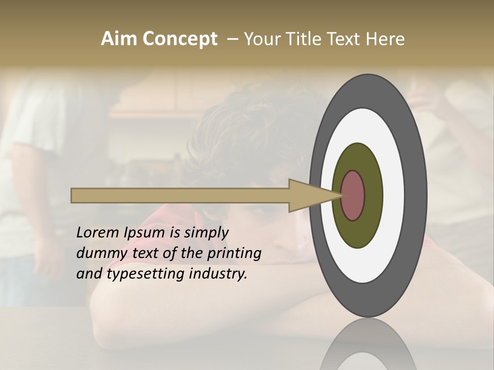 Crying Boy Lonely PowerPoint Template