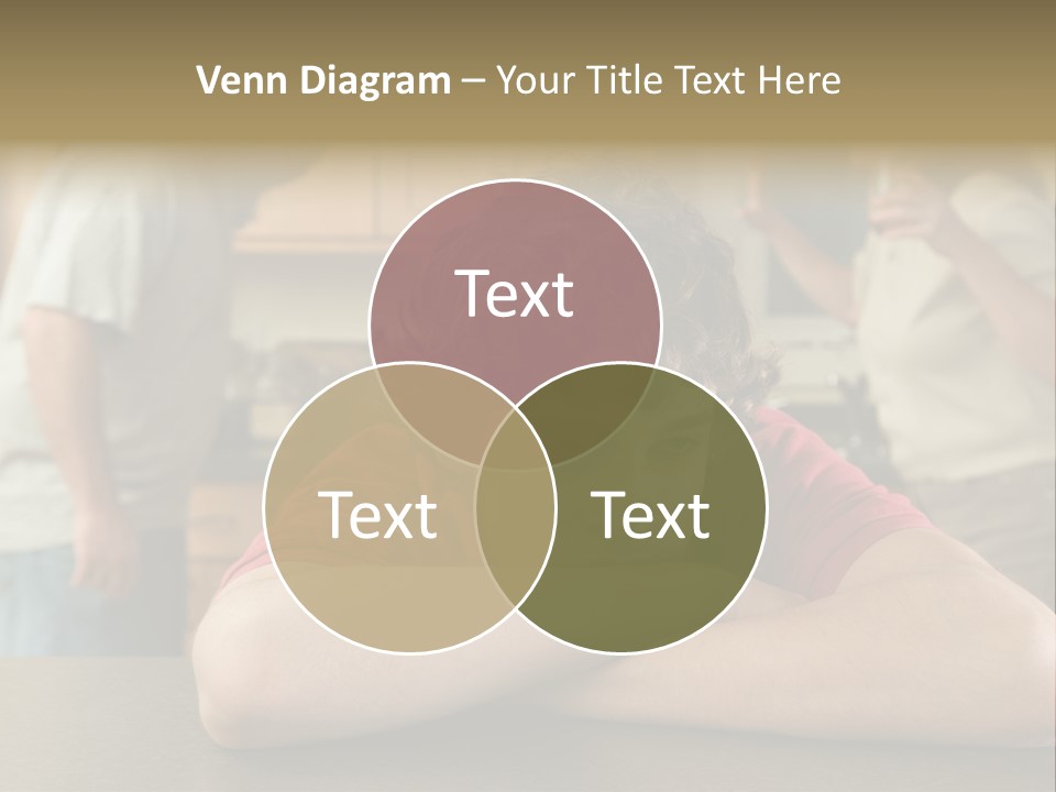 Crying Boy Lonely PowerPoint Template