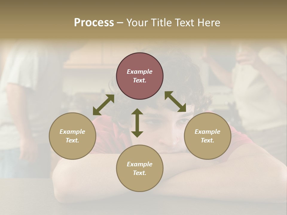 Crying Boy Lonely PowerPoint Template