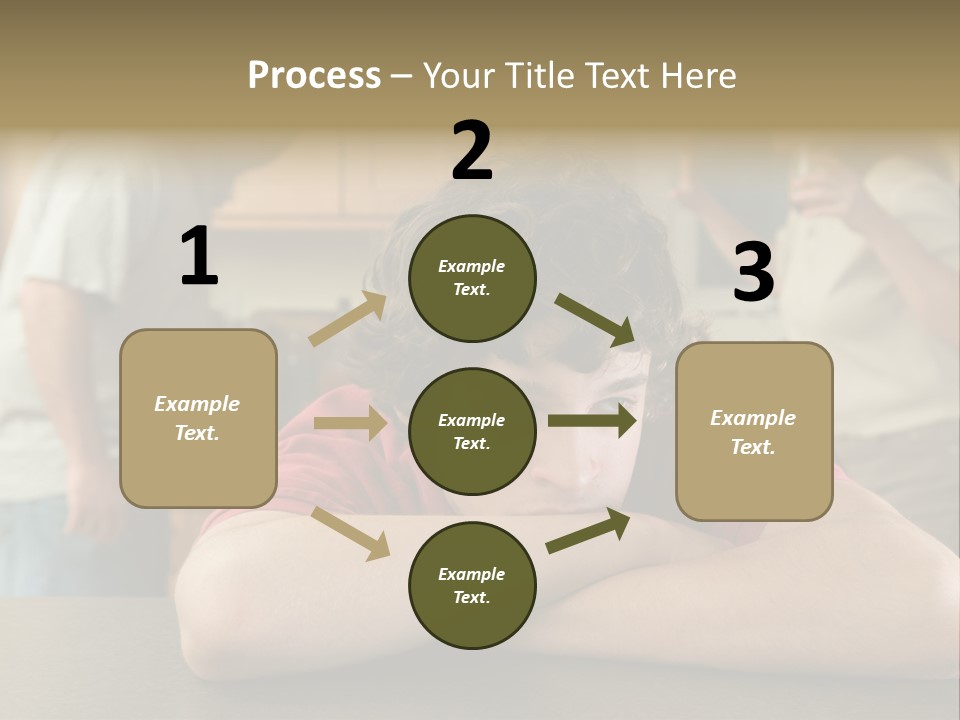 Crying Boy Lonely PowerPoint Template